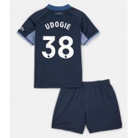 Maglie da calcio Tottenham Hotspur Destiny Udogie #38 Seconda Maglia Bambino 2023-24 Manica Corta (+ Pantaloni corti)